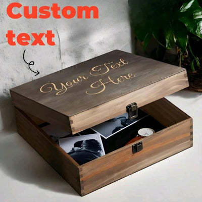 Personalized Engraved Wooden Keepsake Box