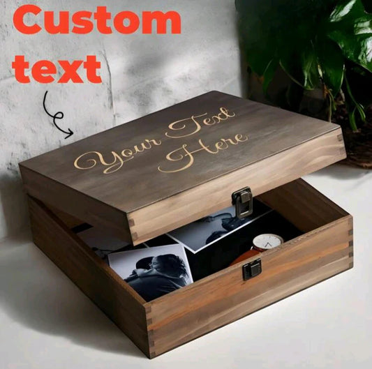 Personalized Engraved Wooden Keepsake Box
