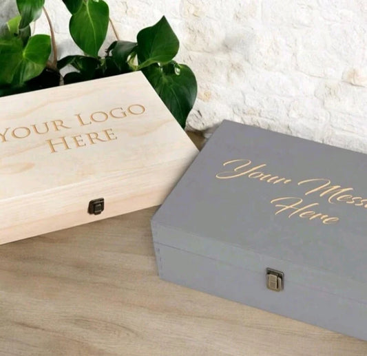 Personalized Engraved Wooden Keepsake Box