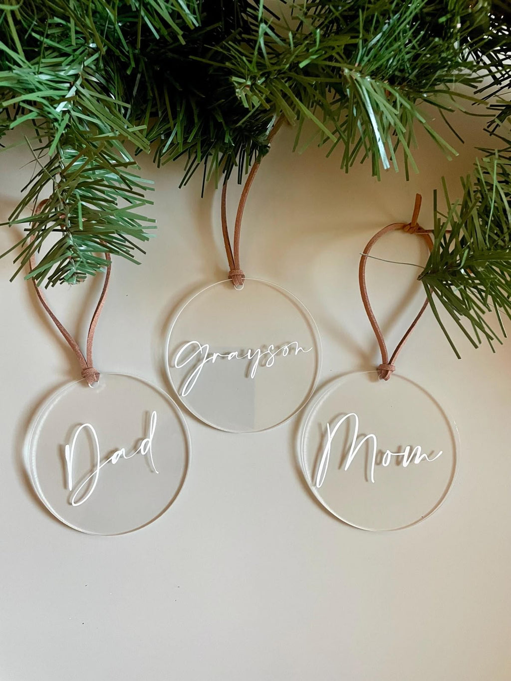 Personalized 6 Pack Tree Ornaments